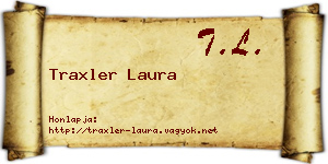 Traxler Laura névjegykártya